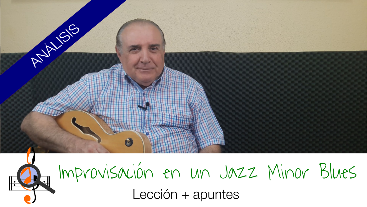 Improvisación en un Jazz minor Blues